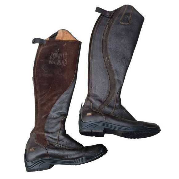Brogini Supreme Long Leather Riding Boots Size 37, 44.5, 44 Brown JJ4108 - Picture 3 of 16